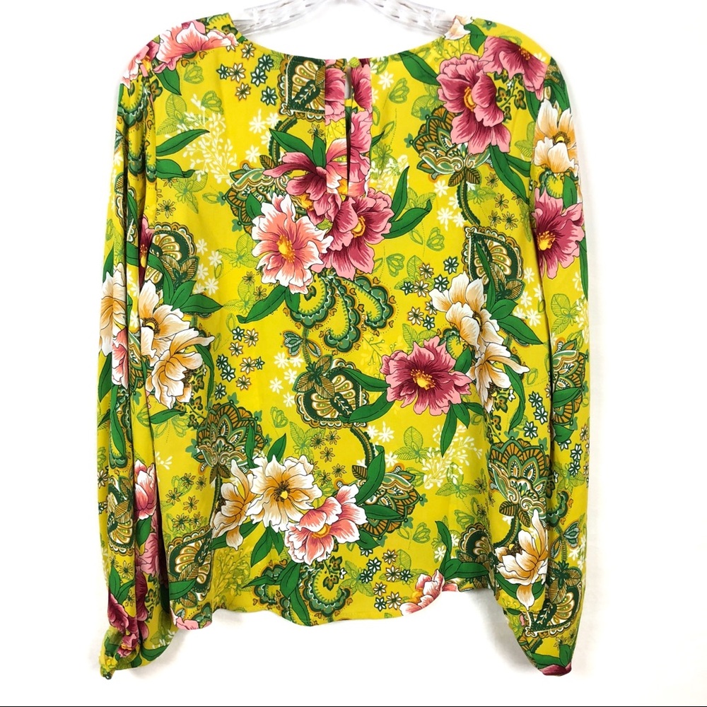 Ann Taylor Loft Bright Floral Print Blouse - Picture 2 of 7